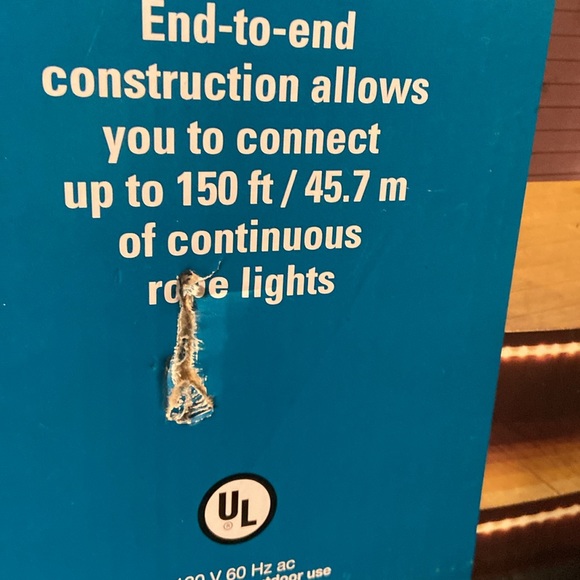 NIB LED rope lights 18 foot pathways, trees. Holiday, roofline decks - Picture 6 of 6